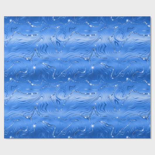 Luxe Royal Blue Cadeaupapier (Vlak)