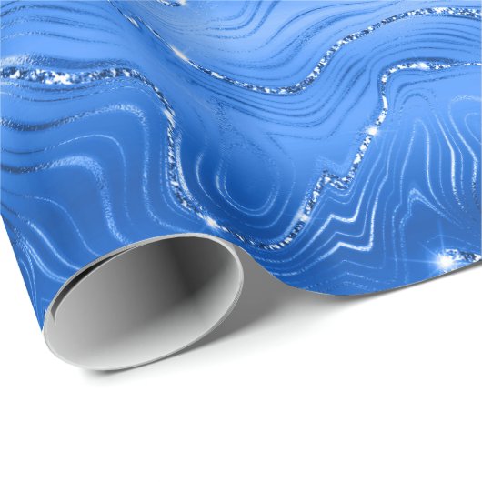 Luxe Royal Blue Cadeaupapier (Rol Hoek)