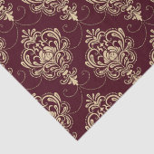 Luxe Royal Damask Gold Ornamental Pattern Tissuepapier (Detail)