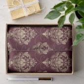 Luxe Royal Damask Gold Ornamental Pattern Tissuepapier (Geschenk)