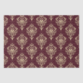 Luxe Royal Damask Gold Ornamental Pattern Tissuepapier