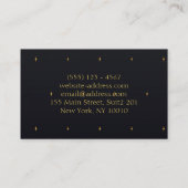 Luxe Royal Donkerblauw goud Visitekaartje (Achterkant)