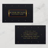 Luxe Royal Donkerblauw goud Visitekaartje (Voorkant / Achterkant)