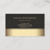 Luxe Royal Gold Glitter Elegant Visitekaartje (Achterkant)