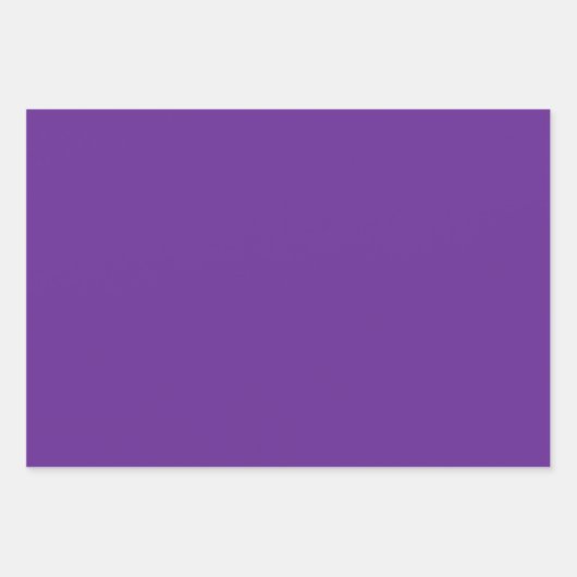 Luxe Royal Paarse en gouden damast patroon Inpakpapier Vel (Voorkant 2)