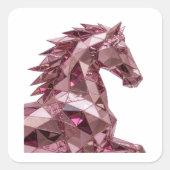 Luxe Roze Abstracte Sticker Ontwerp (Voorkant)