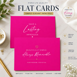 Luxe Roze Bedankkaartjes Bedankkaart