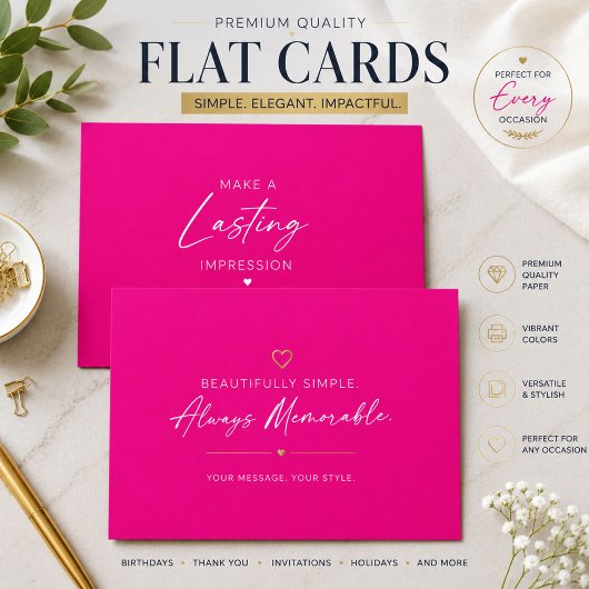 Luxe Roze Bedankkaartjes Bedankkaart