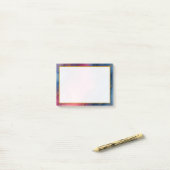 Luxe Roze Blauw Goud Marmer Post-it Notes (Op bureau)