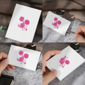 Luxe Roze Bloemenzaak Visitekaartjes