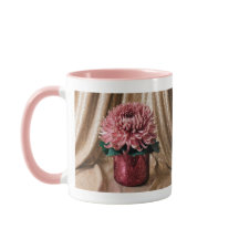 Luxe Roze Combo Mok Luxe Roze Chrysanten