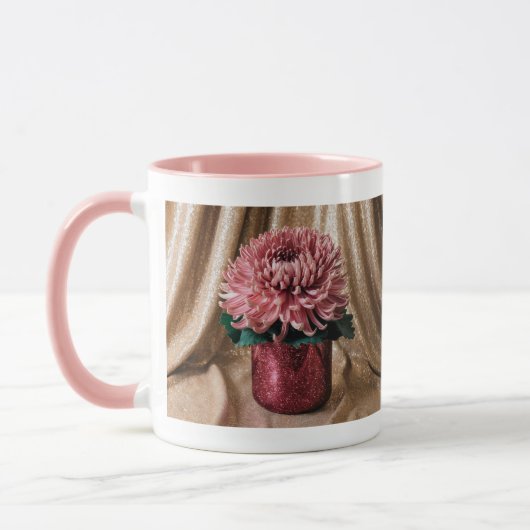 Luxe Roze Combo Mok Luxe Roze Chrysanten (Links)