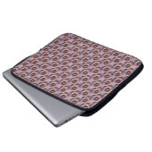 Luxe Roze Daisies Laptop Hoesje Laptop Sleeve (Voorkant onderkant)