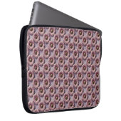Luxe Roze Daisies Laptop Hoesje Sleeve (Voorkant Rechts)