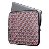 Luxe Roze Daisies Laptop Hoesje Sleeve (Voorkant Links)