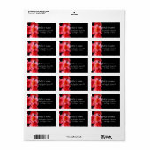 Luxe roze Elegant Plumeria Adreslabel Etiket (Full Sheet)