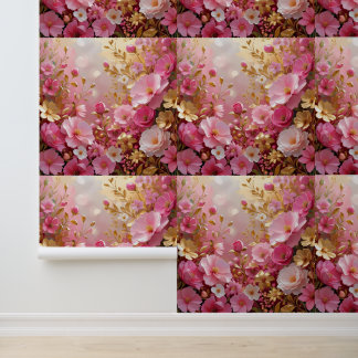 Luxe Roze en Goud Zelfklevend Behang