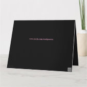 Luxe Roze Gepersonaliseerde 80e Verjaardag Kaart (Achterkant)