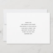 Luxe roze getuft diamanten patroon bedankkaart (Achterkant)