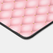 Luxe roze getuft diamanten patroon bureaumat (Hoek)