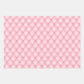 Luxe roze getuft diamanten patroon inpakpapier vel (Voorkant 2)