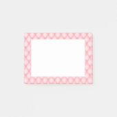Luxe roze getuft diamanten patroon post-it® notes (Voorkant)