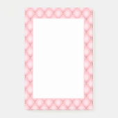 Luxe roze getuft diamanten patroon post-it® notes (Voorkant)