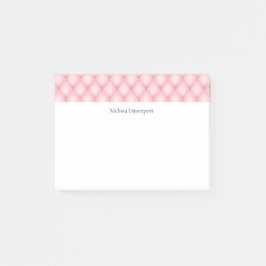 Luxe roze getuft diamanten patroon post-it® notes