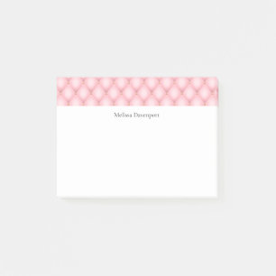 Luxe roze getuft diamanten patroon post-it® notes