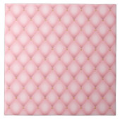 Luxe roze getuft diamanten patroon tegeltje (Voorkant)