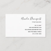 Luxe roze getuft diamanten patroon visitekaartje (Achterkant)