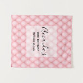 Luxe roze getuft diamanten patroon wandkleed (Voorkant (horizontaal))