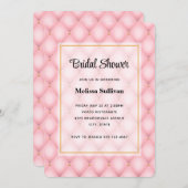 Luxe roze getuft diamantpatroon Vrijgezellenfeest Kaart (Voorkant / Achterkant)