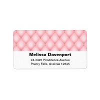 Luxe roze getufte diamant patroon adres