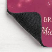 Luxe roze glamour Bokeh Sparkles Muismat (Hoek)