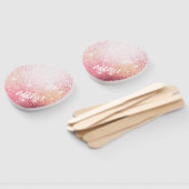 Luxe Roze Glitter sprankelend ontwerp Handwaaier (Niet-gemonteerd)