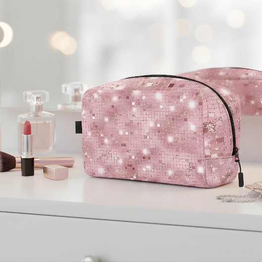 Luxe Roze Glitter Toilettasje