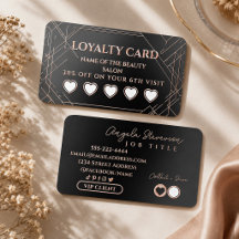 Luxe Roze Goud Folie Loyaltykaart | Beloningskaart