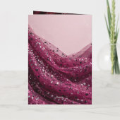 Luxe Roze Goud Glitter Nikah Uitnodiging (Achterkant)