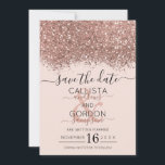 Luxe Roze Goud Roze Glitters Confetti Bruiloft Save The Date<br><div class="desc">De elegante, glamoureuze en moderne "save the date"-trouwkaart is perfect voor het moderne en stijlvolle verloofde stel. Hij heeft een nep rose gold glinsterende glitterconfetti gespikkeld kleurblok op een eenvoudige roze achtergrond. De achterkant toont dezelfde glitter maar dan op een dikkere plaat. Dit chic, luxe en uniek ontwerp zal een...</div>
