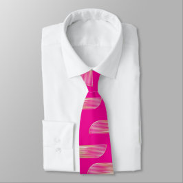 Luxe roze & Gouden Geometrische Heren Das – Elegan