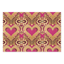 Luxe Roze Gouden Harten Valentijn Wrapping Paper