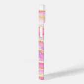 Luxe roze goudmarmer Case-Mate iPhone case (Achterkant / Rechts)