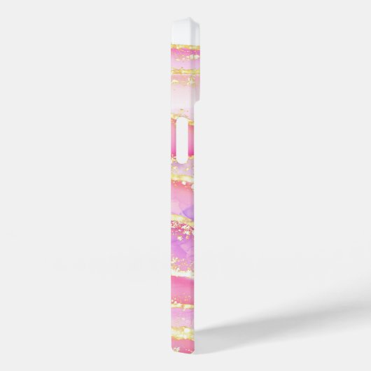 Luxe roze goudmarmer Case-Mate iPhone case (Achterkant / Rechts)