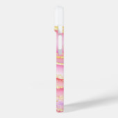 Luxe roze goudmarmer Case-Mate iPhone case (Achterkant / Links)