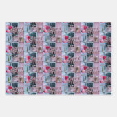 Luxe roze Happy Birthday Wrapping Paper Set (Voorkant 2)