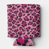 Luxe roze luipaard,  dessin. blikjeskoeler (Achterkant)