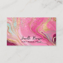 Luxe roze marmer en gouden glitter