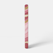 Luxe roze marmer samsung galaxy hoesje (Linkerkant)