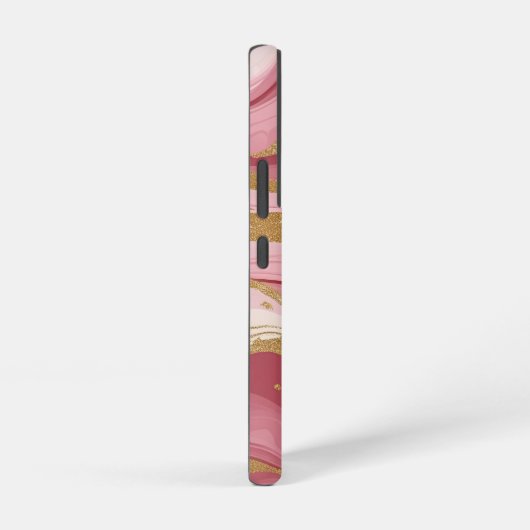 Luxe roze marmer samsung galaxy hoesje (Rechterkant)